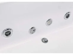 Wit Hydromassagebad Chromotherapie 180 X 90 Cm 16 Jets Eden-ELITESHOPPING Discount
