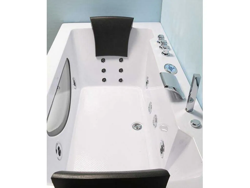 Wit Hydromassagebad Chromotherapie 180 X 90 Cm 16 Jets Eden-ELITESHOPPING Discount