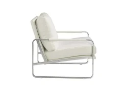 Witte Eco-Lederen Gestoffeerde Fauteuil 5026-Angel Cerda Outlet