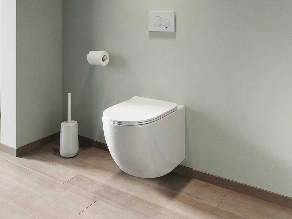 Witte Hang-Wc Van Keramiek Zonder Rand - Javoine-Vente-unique