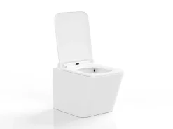 Witte Hang-Wc Van Keramiek Zonder Rand - Clemona-Vente-unique Sale