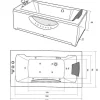 Witte Hottub 170 X 90 Cm 11 Jets Freesia-ELITESHOPPING New