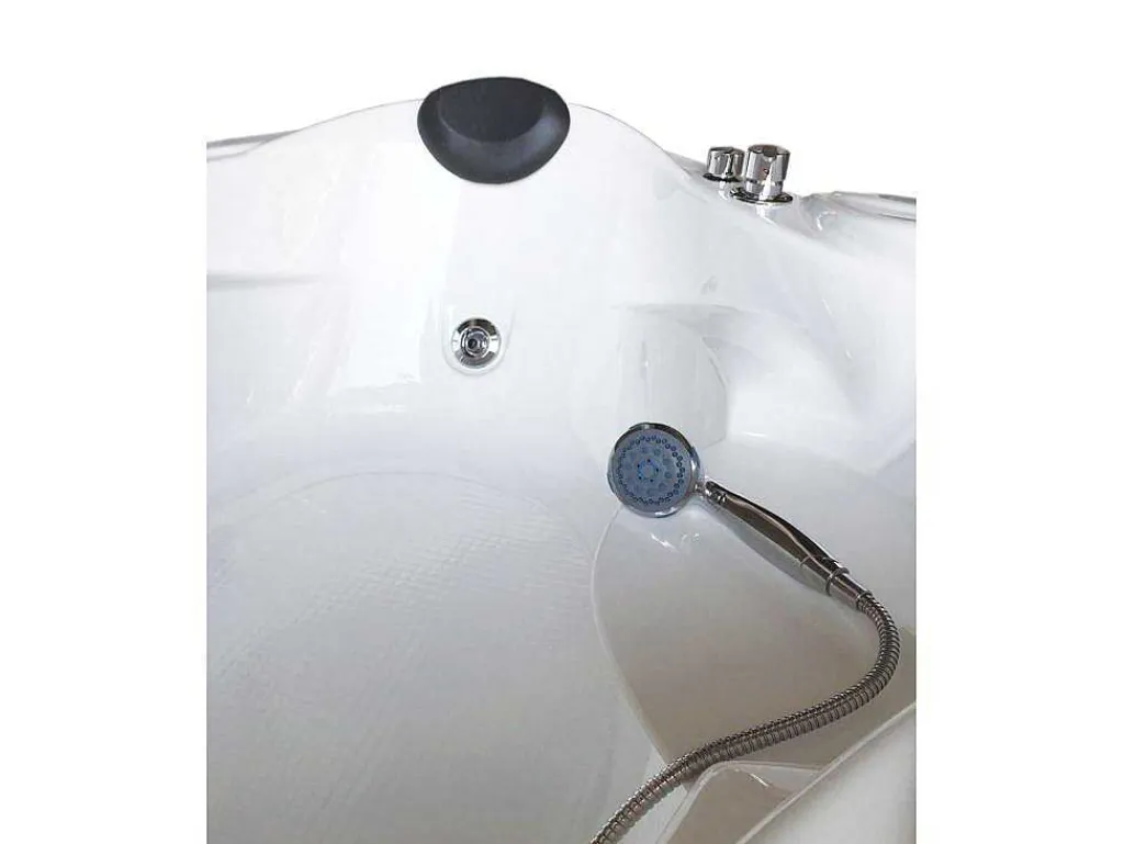 Witte Hottub 150 X 150 Cm Voor 2 Personen 6 Jets Anemoon-ELITESHOPPING