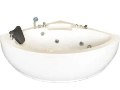Witte Hottub 135 X 135 Cm Voor 2 Personen 9 Jets Briony-ELITESHOPPING Outlet