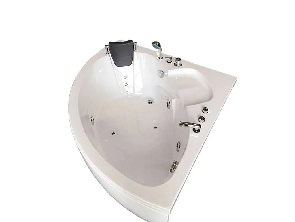 Witte Hottub 135 X 135 Cm Voor 2 Personen 9 Jets Briony-ELITESHOPPING Outlet