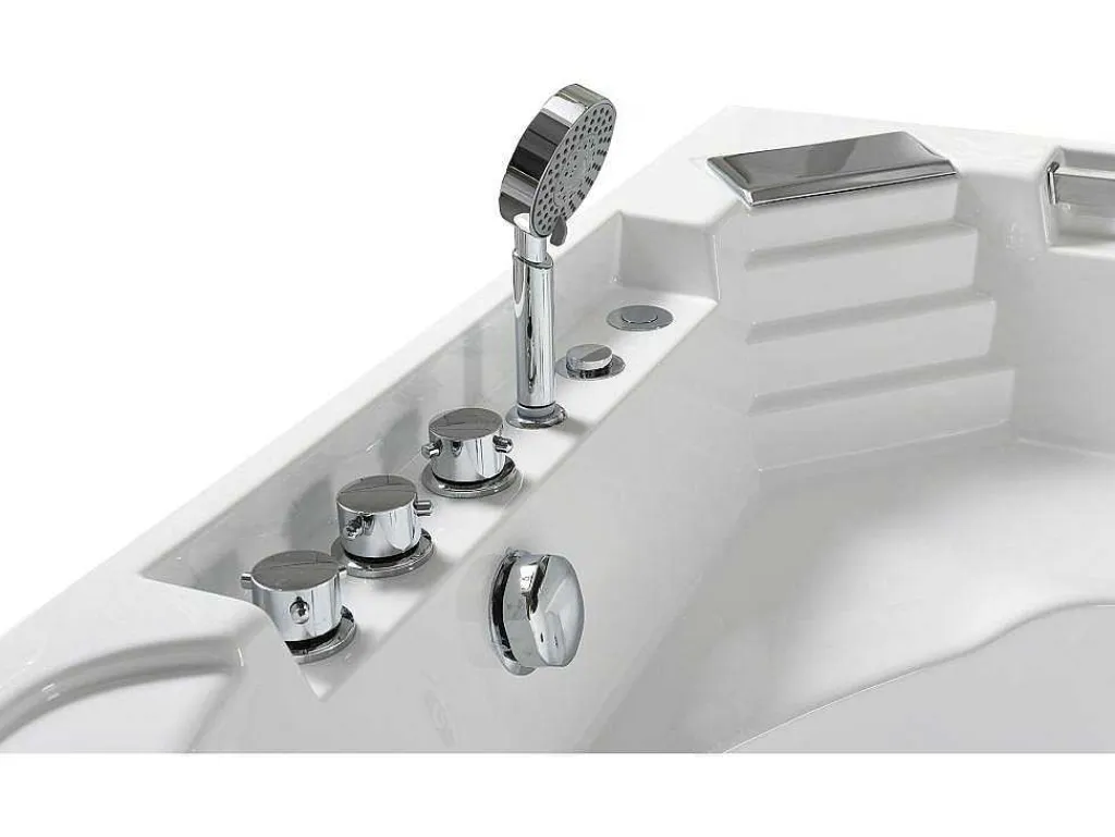 Witte Hottub Voor 1 Persoon 135 X 135 Cm 6 Jets Sage-ELITESHOPPING