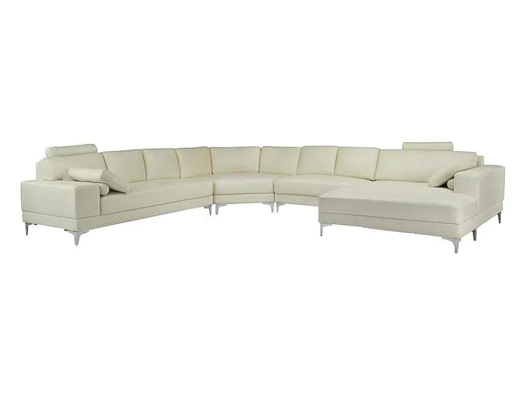 Xxl Zevenzitsbank Hoogwaardig Leer Donatello Ii - Ivoor - Hoek Rechts-LINEA SOFA Discount