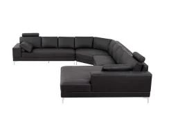 Xxl Zevenzitsbank Hoogwaardig Leer Donatello Ii - Bruin - Hoek Rechts-LINEA SOFA Best