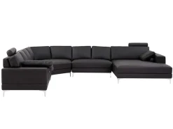 Xxl Zevenzitsbank Hoogwaardig Leer Donatello Ii - Bruin - Hoek Rechts-LINEA SOFA Best