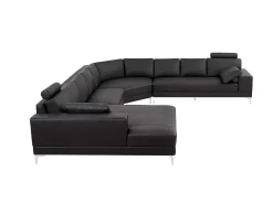 Xxl Zevenzitsbank Hoogwaardig Leer Donatello Ii - Bruin - Hoek Links-LINEA SOFA Outlet