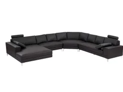 Xxl Zevenzitsbank Hoogwaardig Leer Donatello Ii - Bruin - Hoek Links-LINEA SOFA Outlet