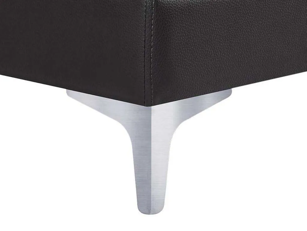 Xxl Zevenzitsbank Hoogwaardig Leer Donatello Ii - Zwart - Hoek Rechts-LINEA SOFA