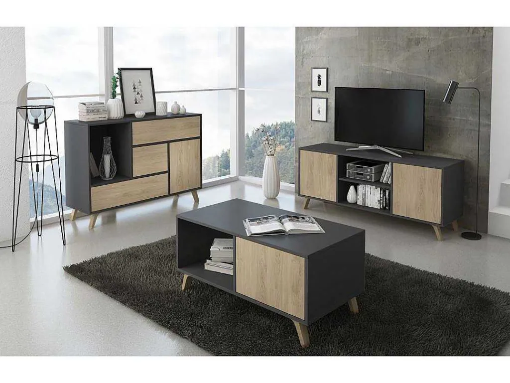 Zapatero Furniture, Windmodel, 90X26X101.5Cm, Tegroep Hall En Hall, Grijs En Eiken, Moderne Stijl-Skraut Home Best