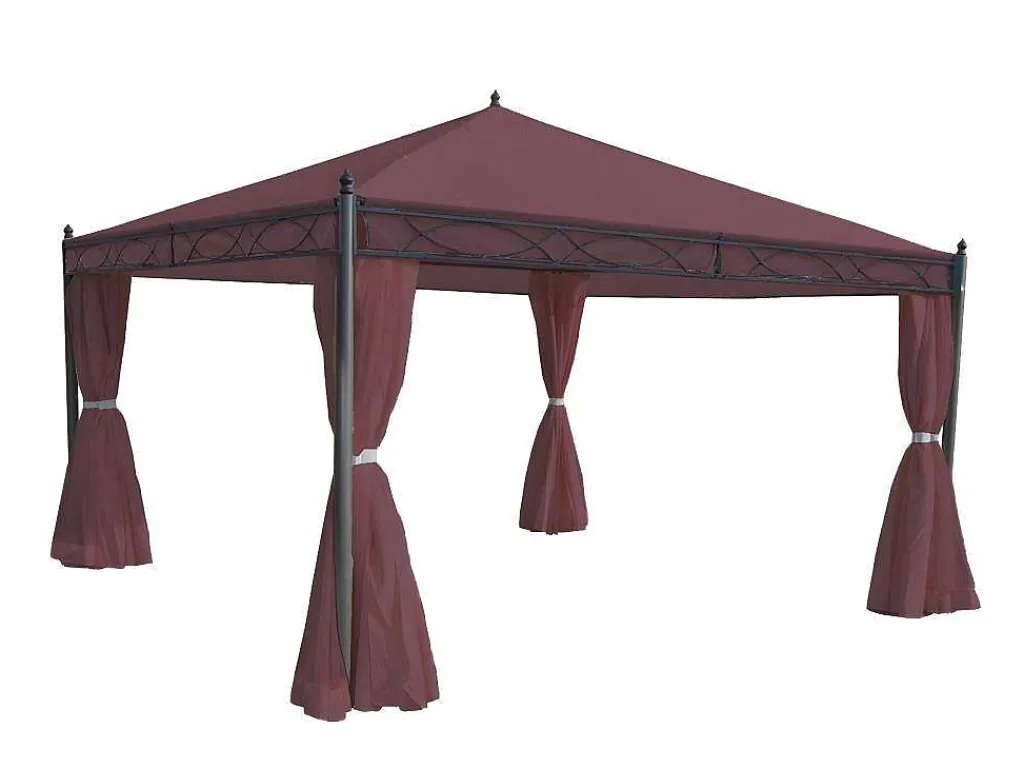Zijwand Voor Pergola Calpe Iii, Roodbruin-Vente-unique Online