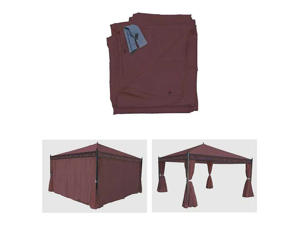 Zijwand Voor Pergola Calpe Iii, Roodbruin-Vente-unique Online