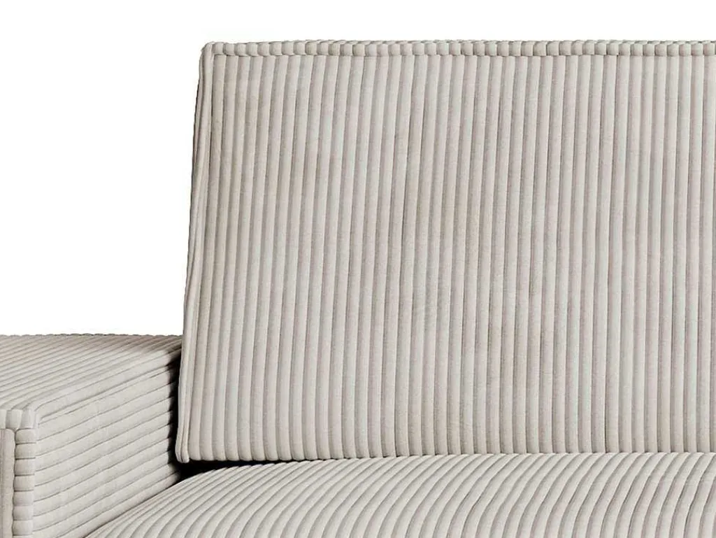 Zitbank 2 Plaatsen Beige Ribfluweel Amelia-Vente-unique Hot