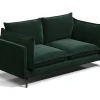 Zitbank 3+2 Plaatsen Kestrel Van Velours - Groen-Vente-unique Discount