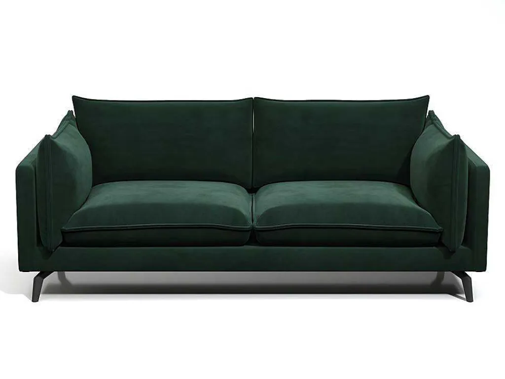 Zitbank 3+2 Plaatsen Kestrel Van Velours - Groen-Vente-unique Discount
