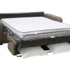 3-Zits Express Slaapbank Van Olijfgroene Stof - Matras 14 Cm - Bevis-Vente-unique Sale