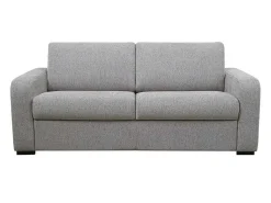 3-Zits Express Slaapbank Van Grijze Stof - Matras 18 Cm - Bevis-Vente-unique New
