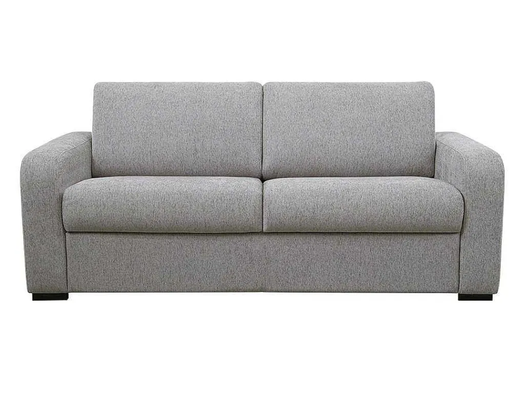 3-Zits Express Slaapbank Van Grijze Stof - Matras 18 Cm - Bevis-Vente-unique New