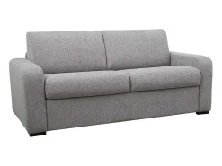 3-Zits Express Slaapbank Van Grijze Stof - Matras 18 Cm - Bevis-Vente-unique New