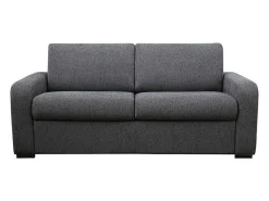 3-Zits Express Slaapbank Van Antraciete Stof - Matras 18 Cm - Bevis-Vente-unique Sale