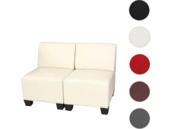 2-Zits Moncalieri, Creme, Zonder Armleuningen-Vente-unique New