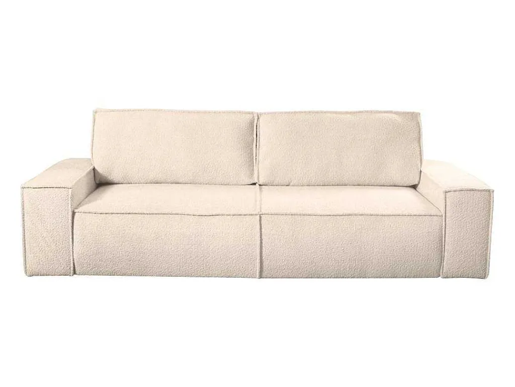3-Zits Slaapbank Van Teddy Stof - Beige - Amelia Van Pascal Morabito-Vente-unique Outlet