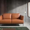 2-Zitsbank Bekleed In Bruin Leder 6170-Angel Cerda New