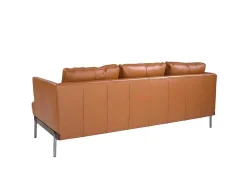 3-Zitsbank Bekleed In Bruin Leer 6171-Angel Cerda Best
