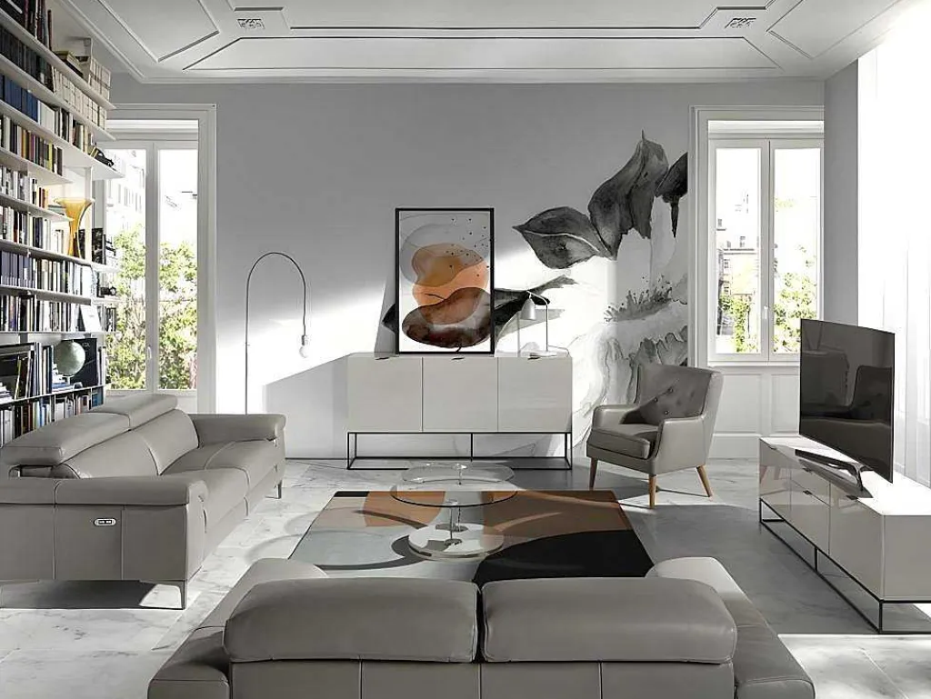 2-Zitsbank Bekleed In Rundleer 6121-Angel Cerda Outlet
