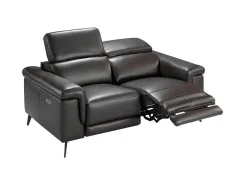 2-Zitsbank Bruin Leer Relaxmechanismen 6050-Angel Cerda