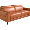 3-Zitsbank In Leder En Wengehout 6148-Angel Cerda Clearance