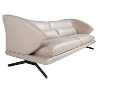 3-Zitsbank In Taupe Grijs Rundleder 6146-Angel Cerda Online