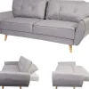 3-Zitsbank Mcw-J19, Stof/Textiel Grijs-Vente-unique New