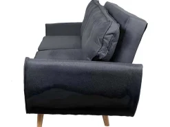 3-Zitsbank Mcw-J19, Stof/Textiel Antraciet-Vente-unique Discount