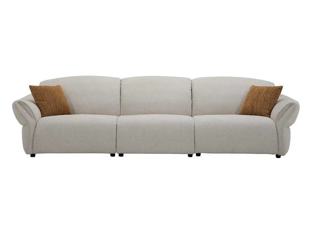 4-Zitsbank Van Beige Stof Bodura-Vente-unique Online