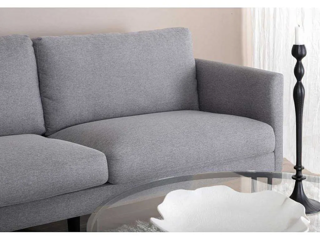 Zoom Bank 2 Persoons Grijs.-Vente-unique Outlet