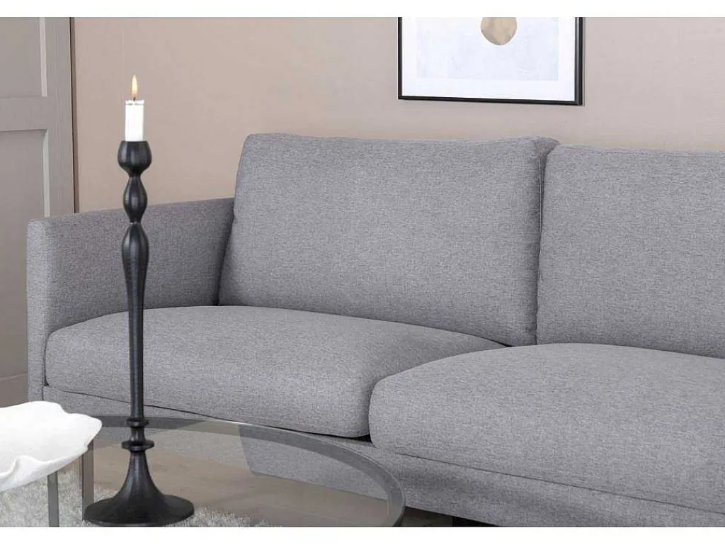 Zoom Bank 2 Persoons Grijs.-Vente-unique Outlet