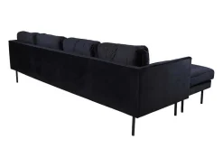 Zoom Bank Ubank Velours Zwart.-Vente-unique New