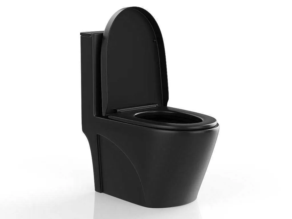Zwarte Matte Wc Om Te Plaatsen Van Keramiek - Nagilam-Vente-unique Clearance