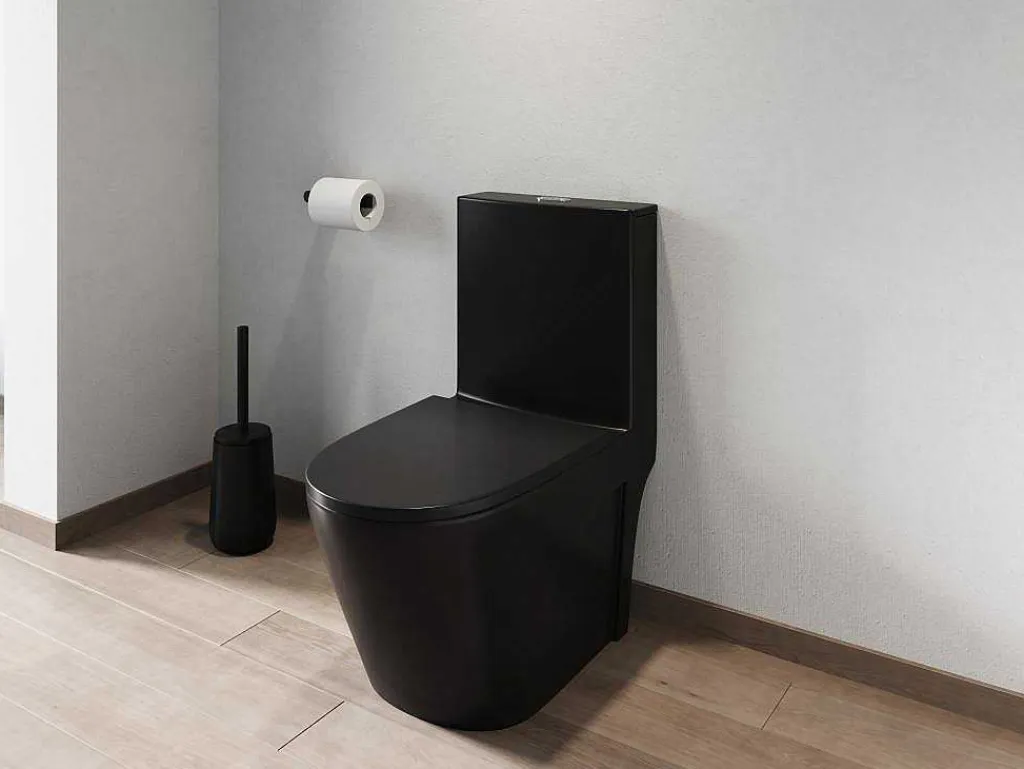 Zwarte Matte Wc Om Te Plaatsen Van Keramiek - Nagilam-Vente-unique Clearance