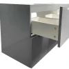 Zwevend Wastafelmeubel Met Dubbel Inbouwbekken - Grijs - 120 Cm - Selita-Vente-unique Outlet