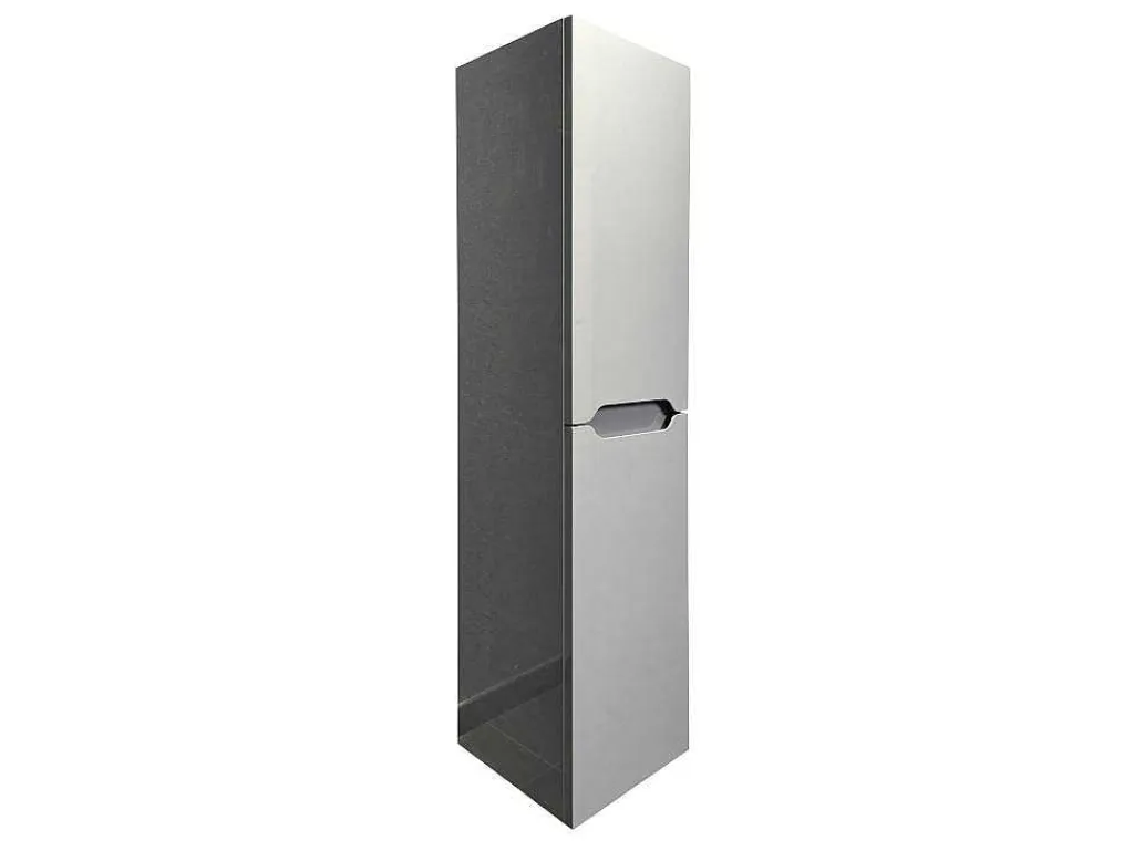 Zwevend Wastafelmeubel Met Dubbel Inbouwbekken En Kast - Grijs - 120 Cm - Selita-Vente-unique Hot