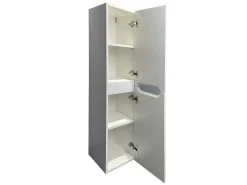 Zwevend Wastafelmeubel Met Dubbel Inbouwbekken En Kast - Wit - 120 Cm - Selita-Vente-unique Discount